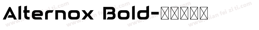 Alternox Bold字体转换